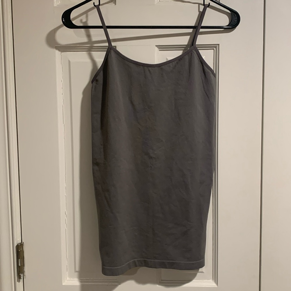 Gray Camisole Top with Adjustable Straps